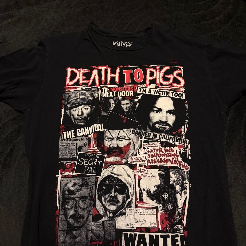 Killers never die shirt “death to pigs”